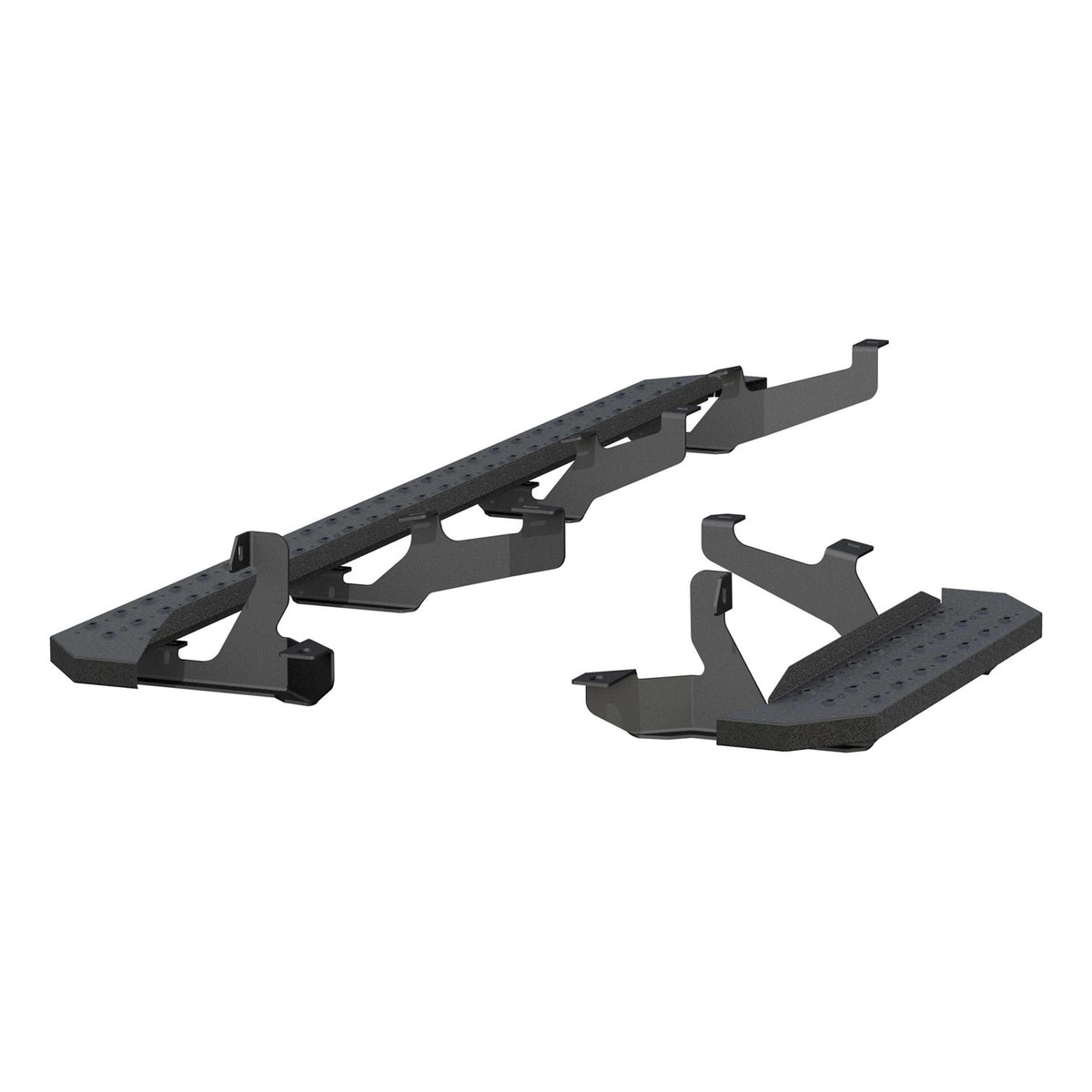 ARIES RidgeStep Black Steel 36-in / 96-in Cargo Van Running Boards for RAM ProMaster 2500, ProMaster 3500 (2014-2026) - 2055539