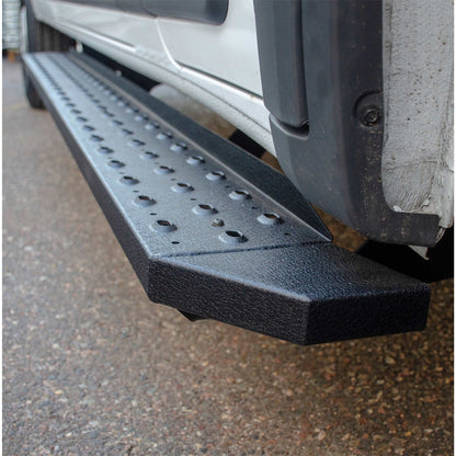 ARIES RidgeStep Black Steel 36-in / 96-in Cargo Van Running Boards for RAM ProMaster 2500, ProMaster 3500 (2014-2026) - 2055539