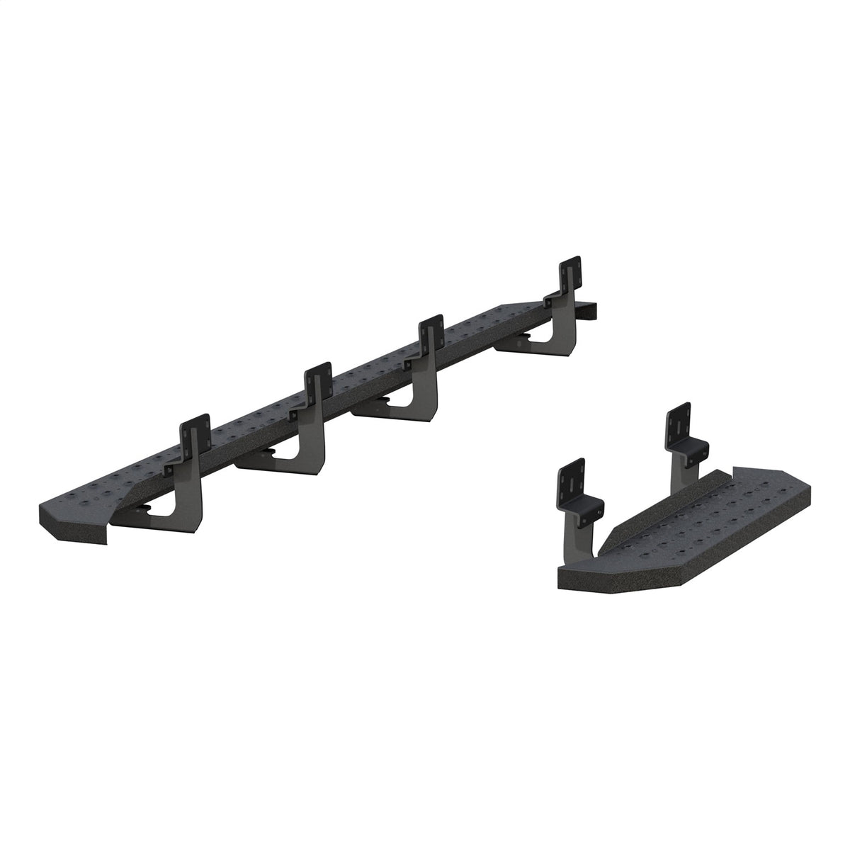 ARIES RidgeStep Black Steel 36-in / 96-in Cargo Van Running Boards for Ford E-Transit/Transit-150/Transit-250/Transit-350 (2015-2026) - 2055545
