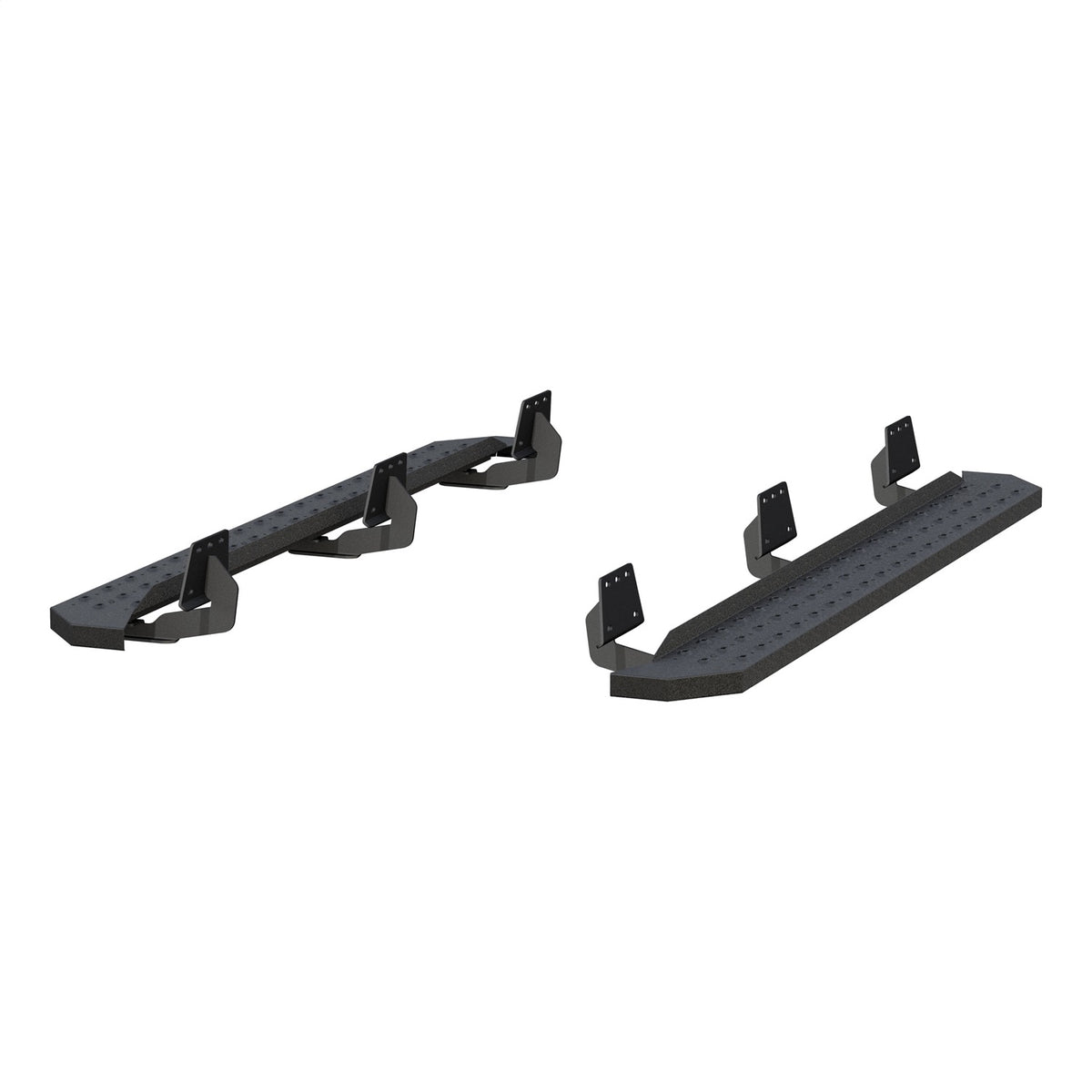 ARIES RidgeStep Black Steel 6.5 x 75-in Truck Running Boards for RAM 1500 Quad Cab (2019-2026) - 2055550