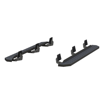 ARIES RidgeStep Black Steel 6.5 x 75-in Truck Running Boards for RAM 1500 Quad Cab (2019-2026) - 2055550