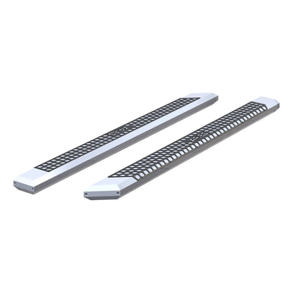 ARIES AdvantEDGE 5-1/2-in x 91-in Chrome Aluminum Side Bars (No Brackets) for Chevrolet/GMC/Dodge/RAM/Ford (1999-2026) - 2055891