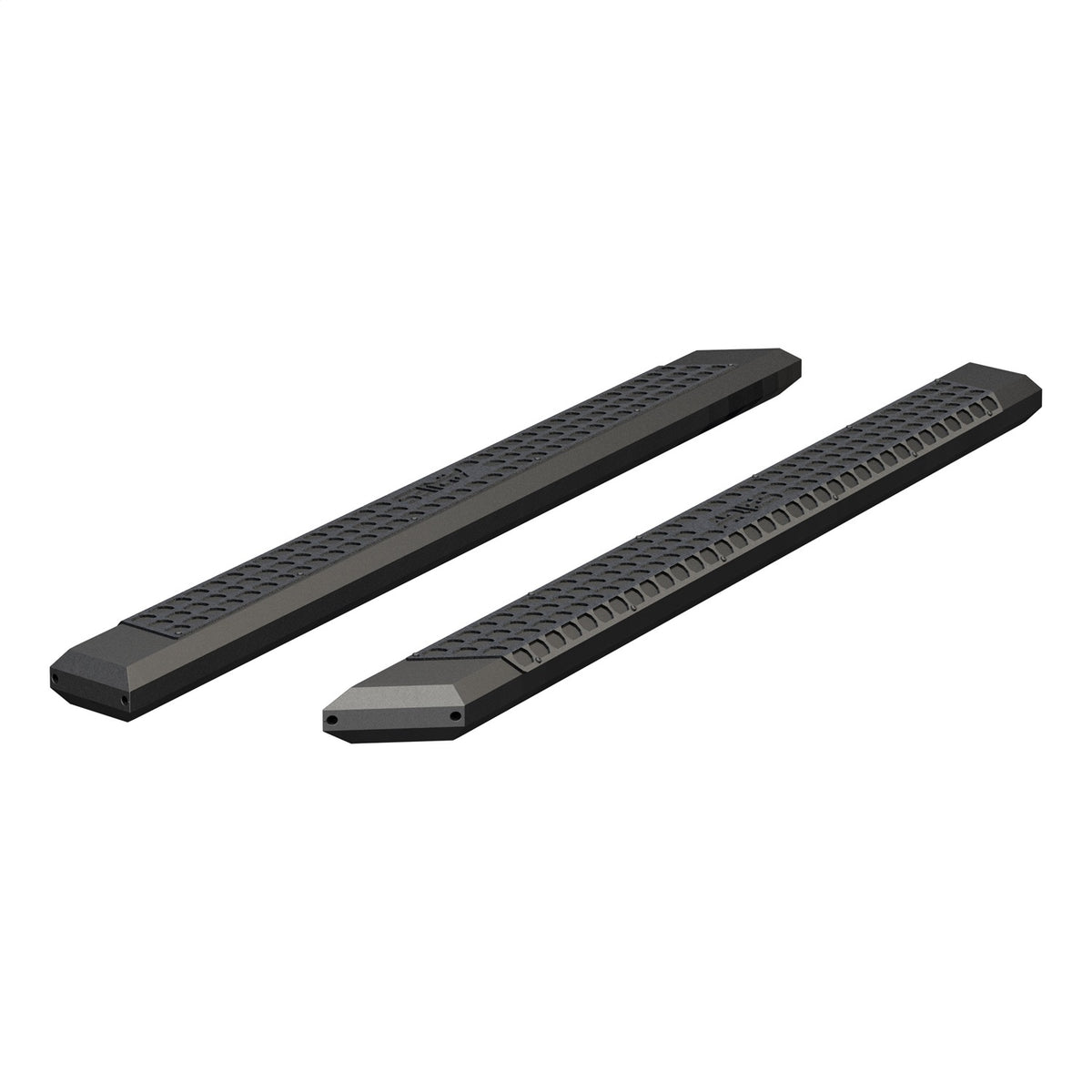 ARIES AdvantEDGE 5-1/2-in x 85-in Black Aluminum Side Bars (No Brackets) for Chevrolet/GMC/Dodge/RAM/Ford/Nissan/Toyota (2005-2026) - 2055985