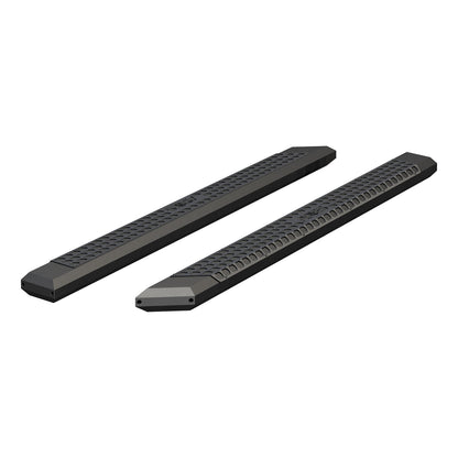 ARIES AdvantEDGE 5-1/2-in x 85-in Black Aluminum Side Bars (No Brackets) for Chevrolet/GMC/Dodge/RAM/Ford/Nissan/Toyota (2005-2026) - 2055985