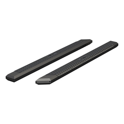 ARIES AdvantEDGE 5-1/2-in x 91-in Black Aluminum Side Bars (No Brackets) for Chevrolet/GMC/Dodge/RAM/Ford (1999-2026) - 2055991