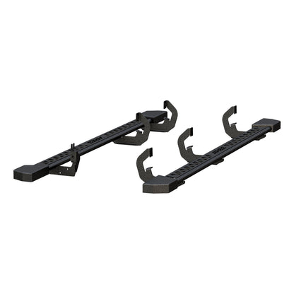 ARIES Black Steel Rocker Step Guard Running Boards for Chevrolet/GMC Double Cab (2007-2019) - 2074108