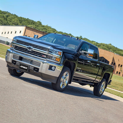 ARIES Black Steel Rocker Step Guard Running Boards for Chevrolet/GMC Double Cab (2007-2019) - 2074108