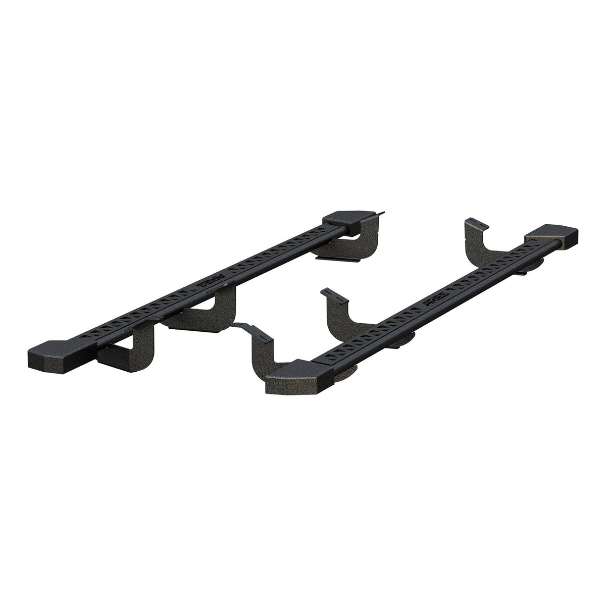 ARIES Black Steel Rocker Step Guard Running Boards for Toyota Tundra CrewMax Cab (2007-2016) - 2074153