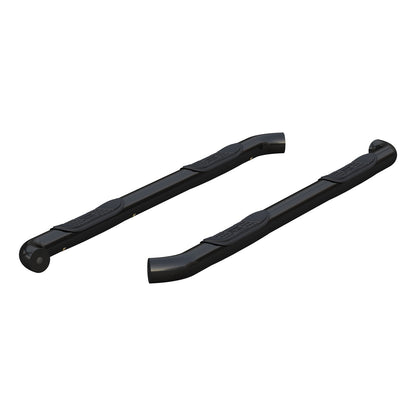 ARIES 3-in Round Black Steel Nerf Bars for Nissan Frontier King Cab (2005-2026) - 209019
