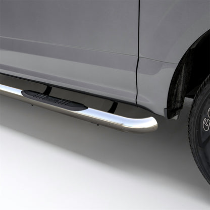ARIES 3-in Round Polished Stainless Steel Nerf Bars for Nissan Titan, Titan XD Crew Cab (2009-2024) - 209042-2