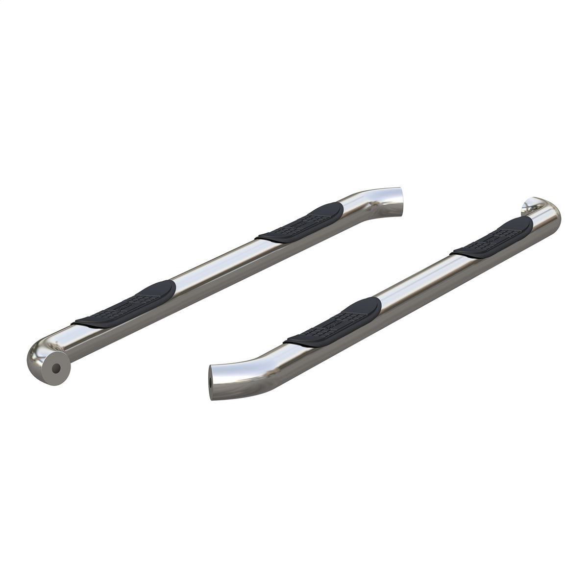 ARIES 3-in Round Polished Stainless Steel Nerf Bars for Nissan Titan, Titan XD Crew Cab (2009-2024) - 209042-2