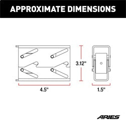 ARIES Replacement Headache Rack Stake Pocket Anchors - 2090613