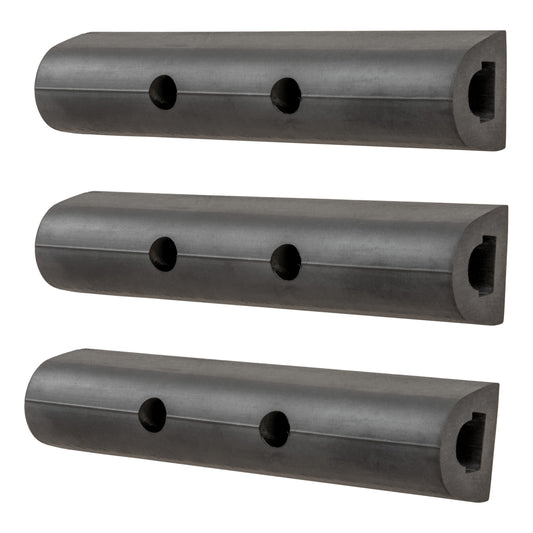 Luverne 10" Universal Rubber Bumper Strips (3-Pack)