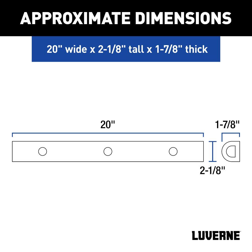 Luverne 20" Universal Rubber Bumper Strips (2-Pack)