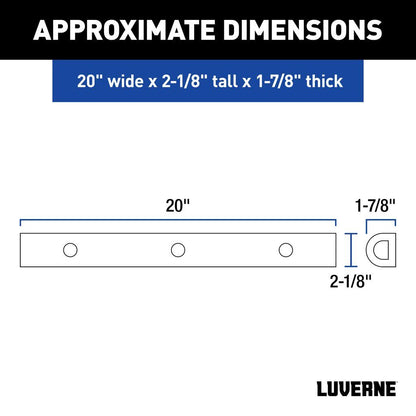 Luverne 20" Universal Rubber Bumper Strips (2-Pack)