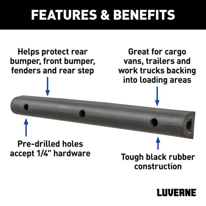 Luverne 20" Universal Rubber Bumper Strips (2-Pack)