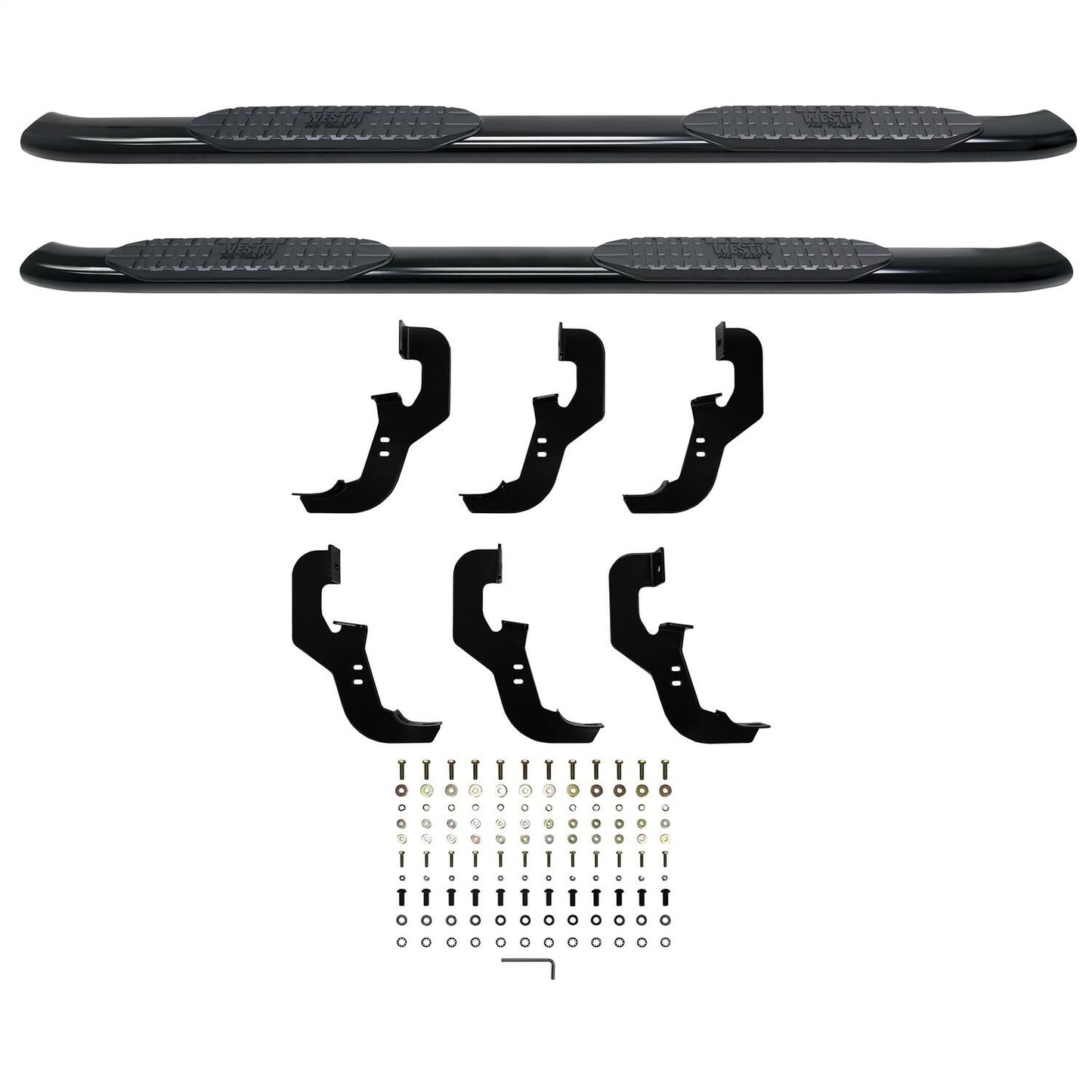 Westin PRO TRAXX 5 Oval Nerf Step Bars for Chevrolet Silverado / GMC Sierra trucks (2019-2026) - 21-54135