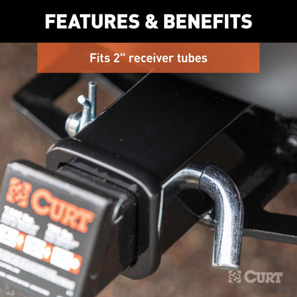 CURT 5/8" Hitch Pin with Groove (2" Receiver, Zinc) - 21504