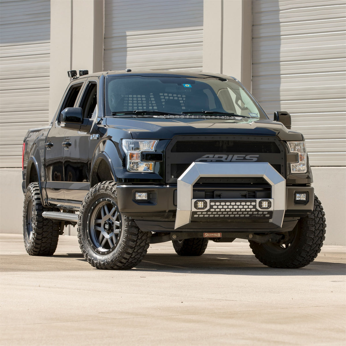 ARIES AdvantEDGE Chrome Aluminum Truck Bull Bar with Lights for Dodge/RAM 2500/3500 (2009-2018) - 2155101