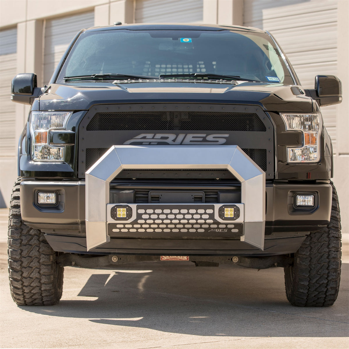 ARIES AdvantEDGE Chrome Aluminum Truck Bull Bar with Lights for Dodge/RAM 2500/3500 (2009-2018) - 2155101