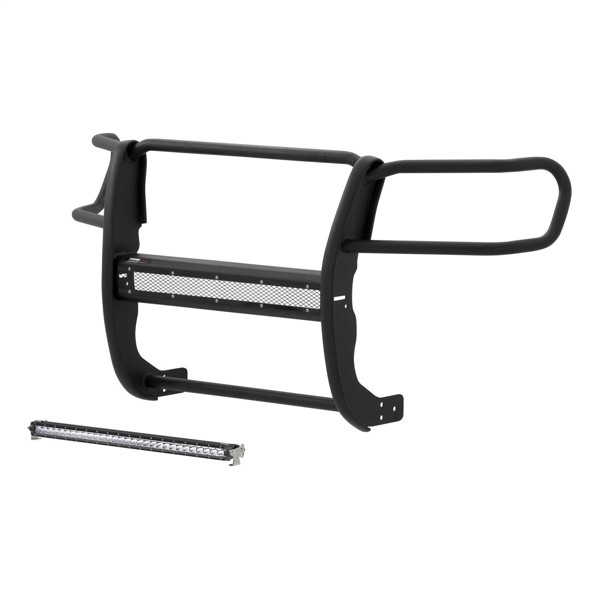 ARIES Pro Series Black Steel Grille Guard with Light Bar for Toyota Tacoma (2005-2015) - 2170001