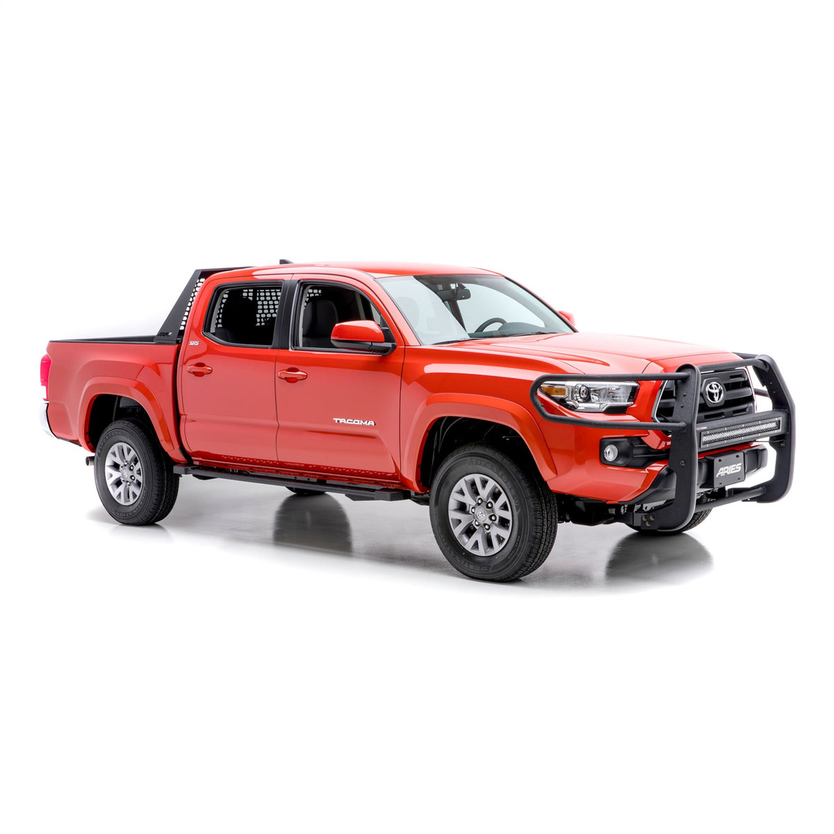 ARIES Pro Series Black Steel Grille Guard with Light Bar for Toyota Tacoma (2016-2023) - 2170006