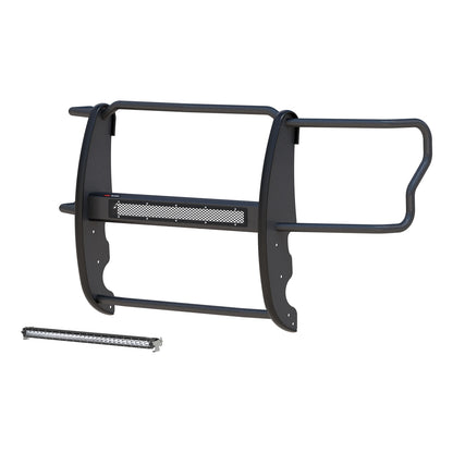 ARIES Pro Series Black Steel Grille Guard with Light Bar for Ford F-250/F-350/F-450/F-550 Super Duty (2017-2022) - 2170014