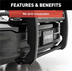 ARIES Pro Series Black Steel Grille Guard with Light Bar for Chevrolet/GMC Canyon/Colorado (2015-2022) - 2170022