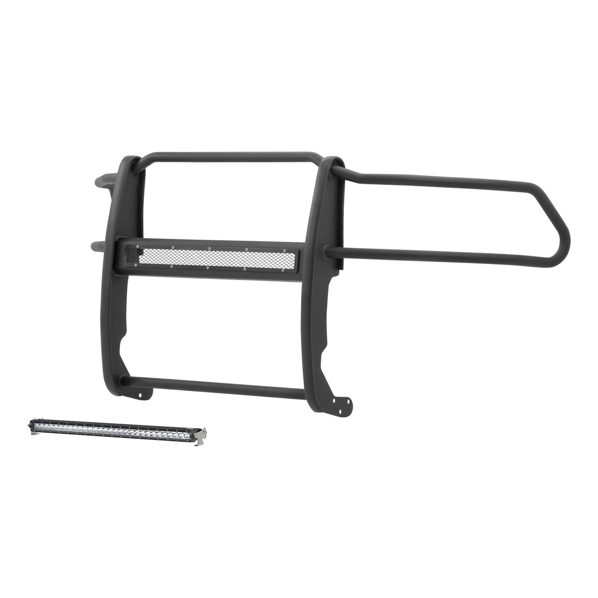 ARIES Pro Series Black Steel Grille Guard with Light Bar for Dodge/RAM 1500, 1500 Classic (2009-2024) - 2170028