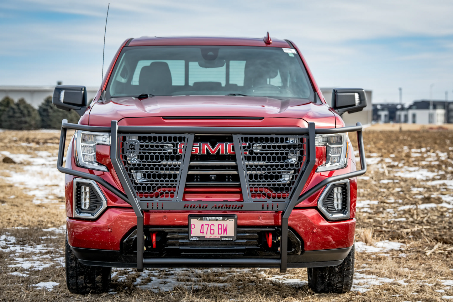 Road Armor Vaquero Front Grille Guard Brush Guard 2019-2021 GMC 1500 - 2191-BRSH