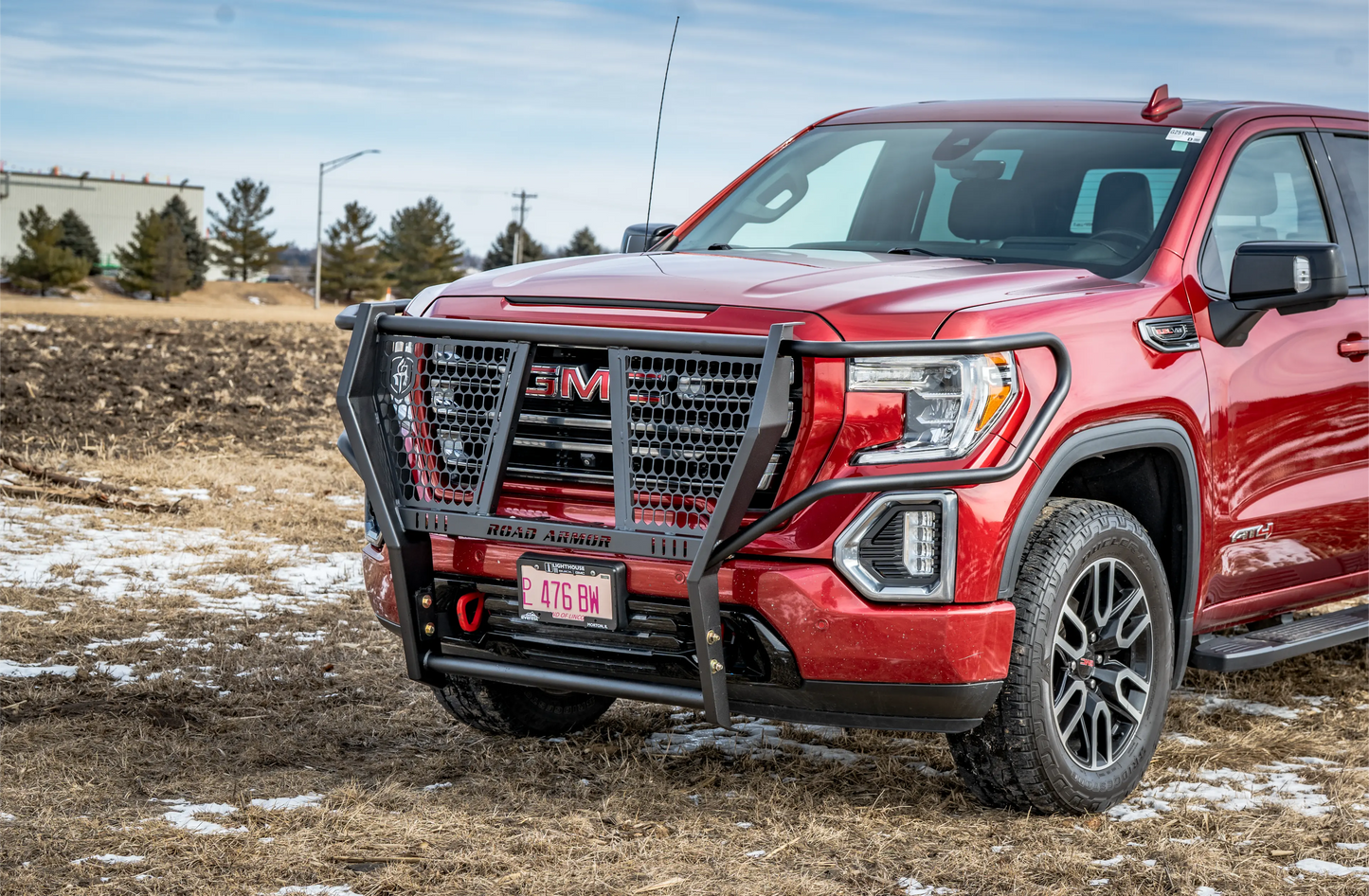 Road Armor Vaquero Front Grille Guard Brush Guard 2019-2021 GMC 1500 - 2191-BRSH