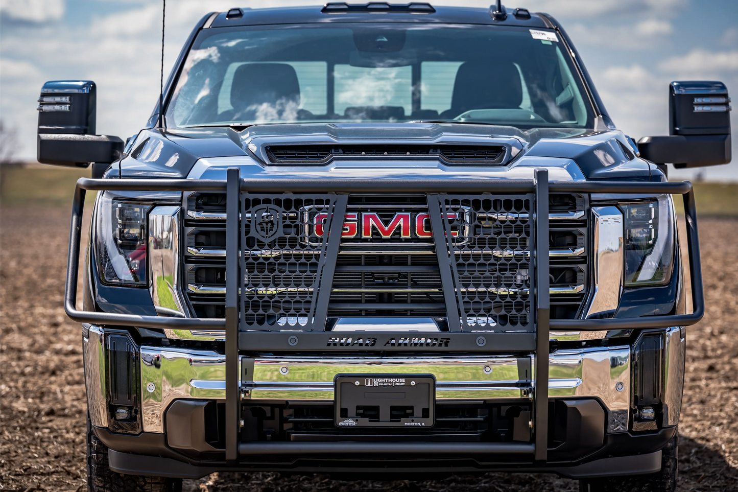 Road Armor Vaquero Front Grille Guard Brush Guard 2020-2026 GMC 2500 3500 - 2202-BRSH