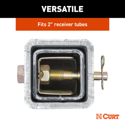 CURT Anti-Rattle Hitch Pin and Shim (Fits 2" Receiver with 5/8" Hole) - 22323