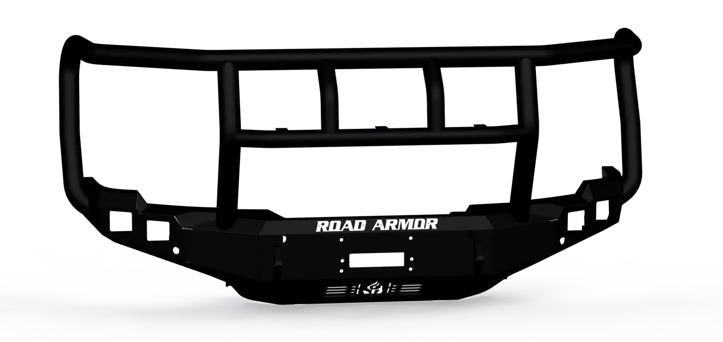Road Armor Stealth Front Winch Bumper Titan II Guard 2024-2026 GMC 2500 3500 - 2242F2B
