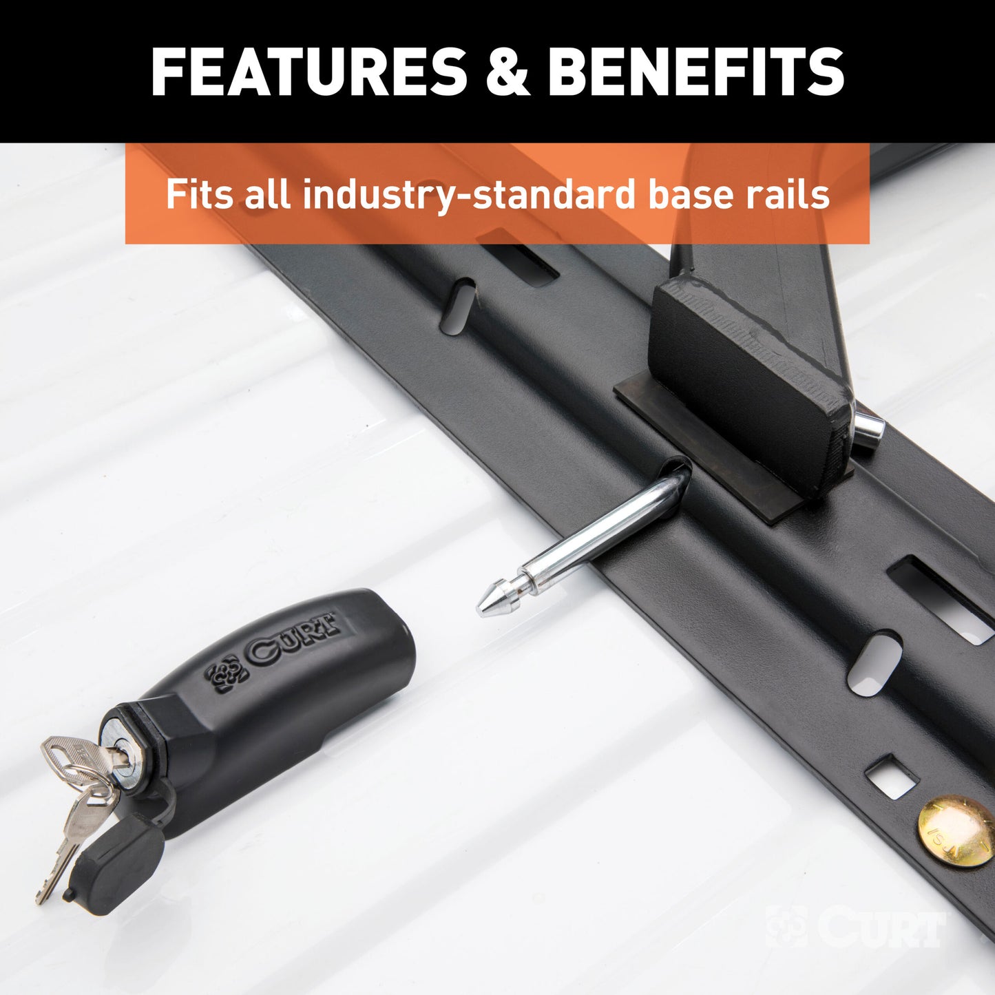 CURT 5th Wheel Hitch Lock (1/2" Diameter Pin) - 23256