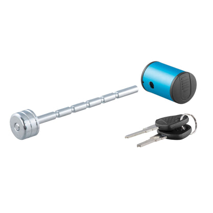 CURT Coupler Lock (1/4" Pin, 1" to 3" Latch Span, Right-Angle, Chrome) - 23503