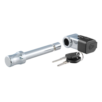 CURT 5/8" Hitch Lock (2" Receiver, Right-Angle, Chrome) - 23510