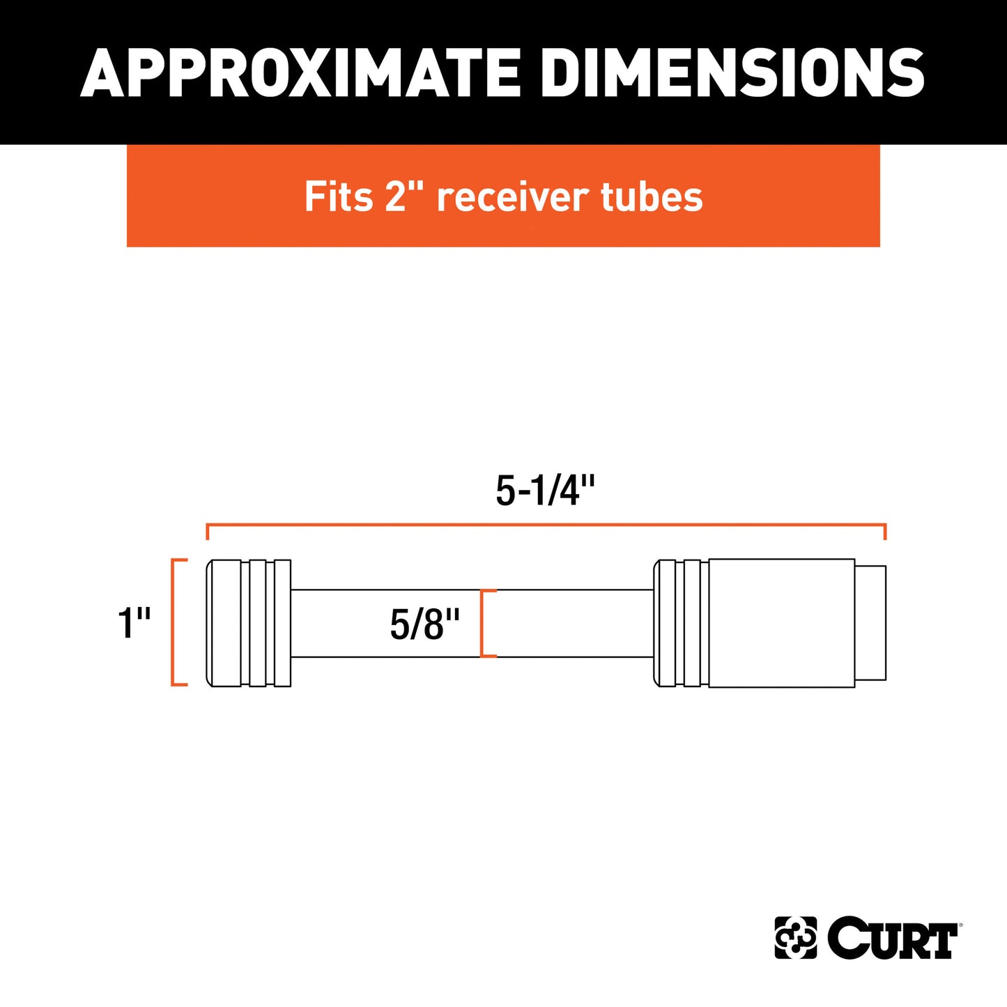 CURT 5/8" Hitch Lock (2" Receiver, Barbell, Chrome) - 23515