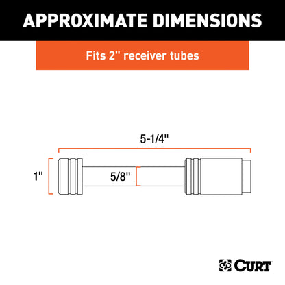 CURT 5/8" Hitch Lock (2" Receiver, Barbell, Chrome) - 23515
