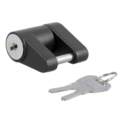 CURT Coupler Lock (1/4" Pin, 3/4" Latch Span, Padlock, Black) - 23521