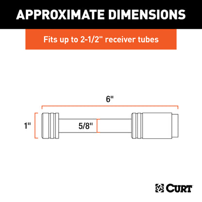 CURT 5/8" Hitch Lock (2" or 2-1/2" Receiver, Barbell, Chrome) - 23528