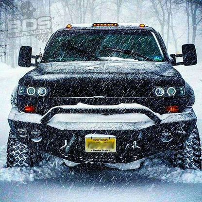 Road Armor Stealth Front Winch Bumper Pre-Runner Guard WARN M12000, Smittybilt XRC 2000-2007 GMC 2500 3500 - 23714B