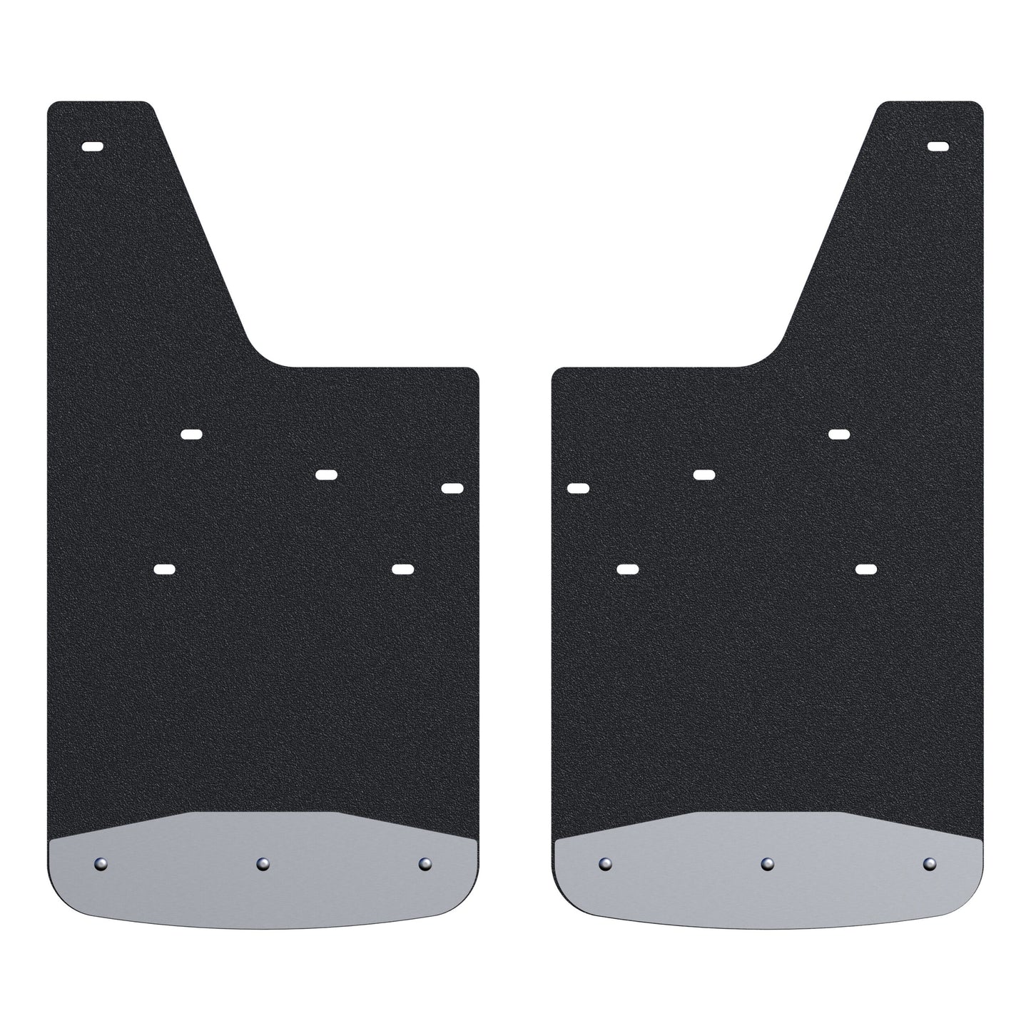 Luverne Rear 12" x 23" Rubber Mud Guards, Select Silverado, GMC Sierra HD (2 Flaps)