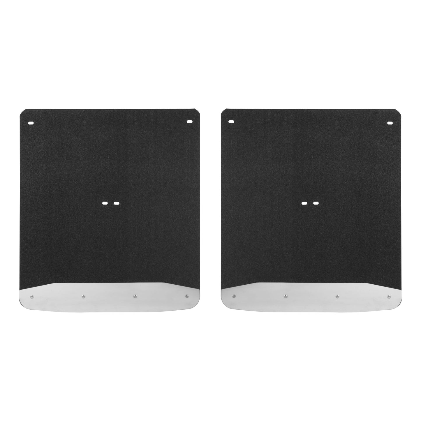 Luverne Rear Dually 20" x 23" Rubber Mud Guards, Select Silverado, Sierra 3500 (2 Flaps)