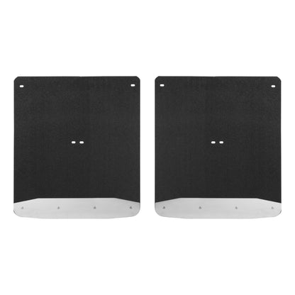 Luverne Rear Dually 20" x 23" Rubber Mud Guards, Select Silverado, Sierra 3500 (2 Flaps)