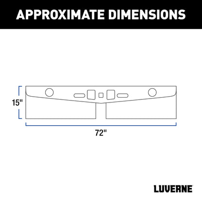 Luverne 15" Long Hitch-Mounted Textured Rubber Tow Guard (Fits 2", 2-1/2" or 3" Shank)