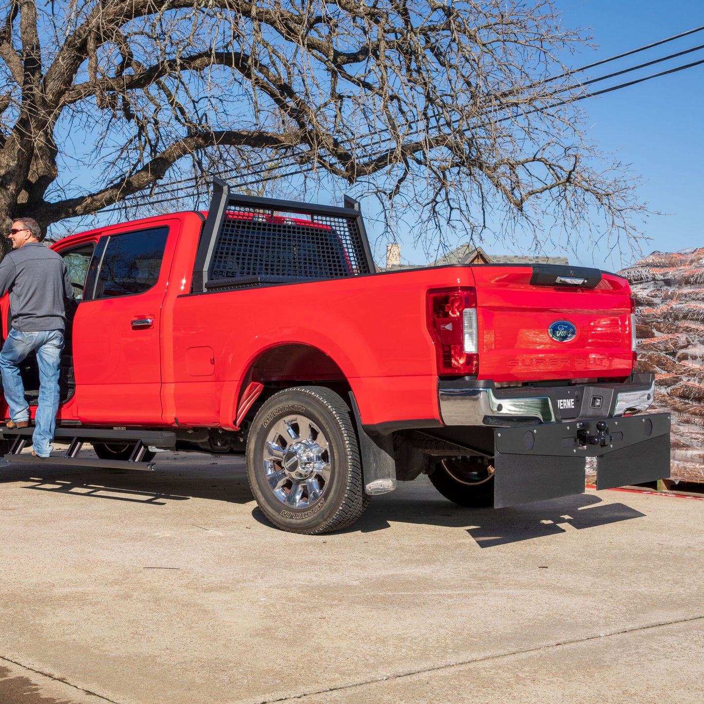 Luverne 15" Long Hitch-Mounted Textured Rubber Tow Guard (Fits 2", 2-1/2" or 3" Shank)