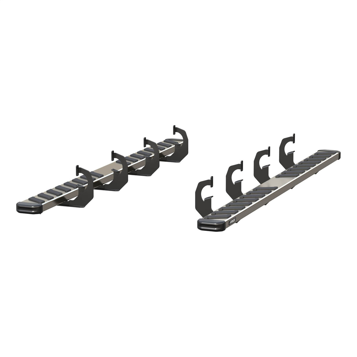 ARIES NovaTrac 6-in x 91-in Polished Stainless Steel Running Boards for Chevrolet/GMC Silverado/Sierra 1500, 2500 HD, 3500 HD Crew Cab (2007-2019) - 2553001