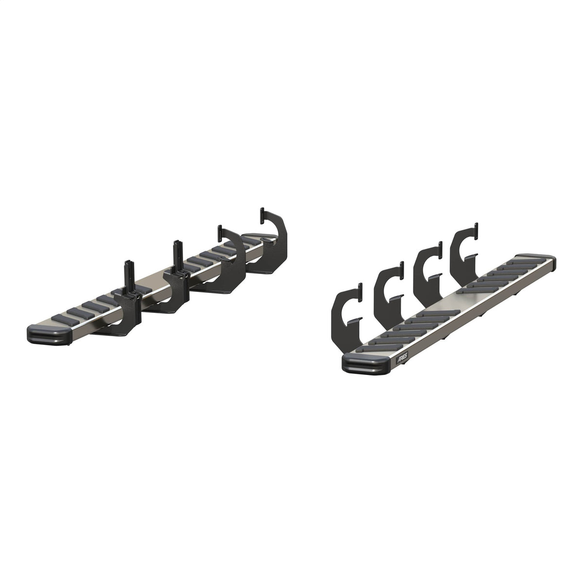ARIES NovaTrac 6-in x 75-in Polished Stainless Steel Running Boards for Chevrolet/GMC Silverado/Sierra 2500 HD, 3500 HD Double Cab (2007-2018) - 2553009