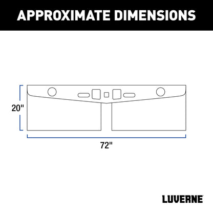 Luverne 20" Long Hitch-Mounted Textured Rubber Tow Guard (Fits 2", 2-1/2" or 3" Shank)